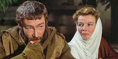 Image result for peter o'toole and katharine hepburn in lion in winter
