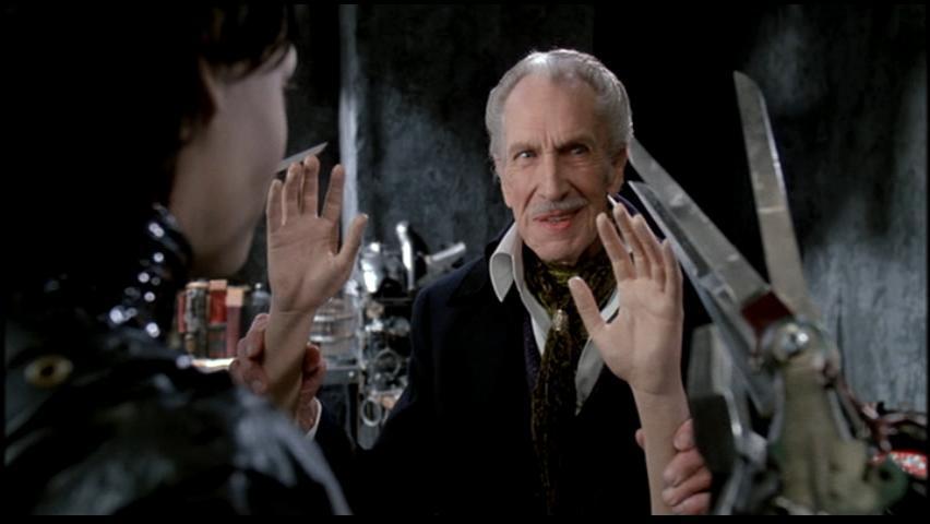 Vincent Price in his last movie, 1990's Edward Scissorhands
