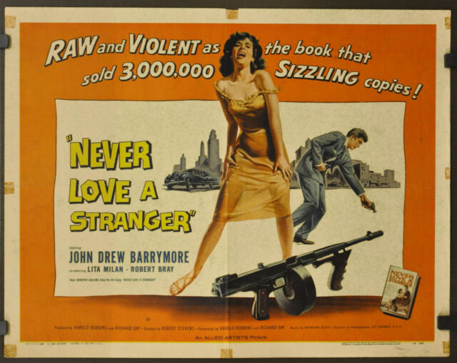 Love s strange. Never Love a stranger 1958. Never Love poster. Never Lovely poster.